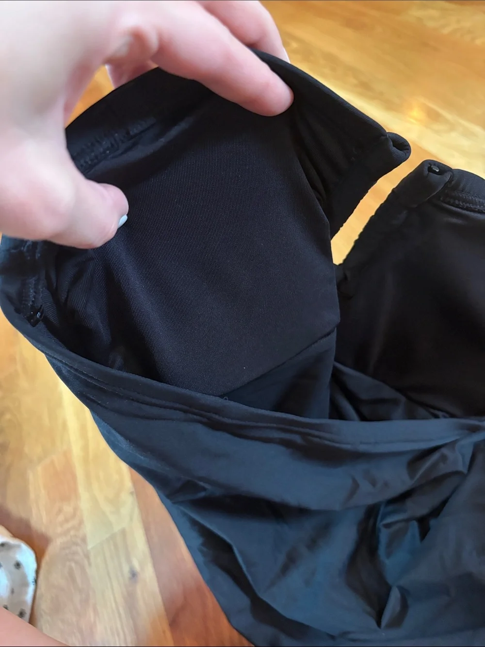 DKNY Women’s Black Strapless One-Piece Swimsuit - Picture 7 of 7